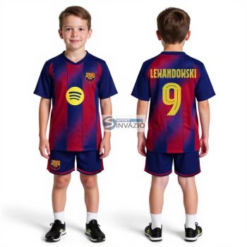 Új-2026-os LEWANDOWSKI 9 Barcelona Replika gyerek mez szett