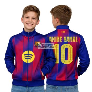 2026-os LAMINE YAMAL 10 Barcelona Replika cipzáros futball melegítő 