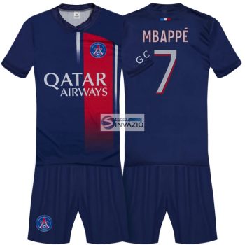 2023/24 szezon Mbappe 7 PSG Hazai Replika gyerek mez szett