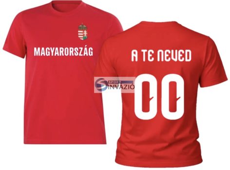Saját névvel-számmal Magyar szurkolói férfi mez