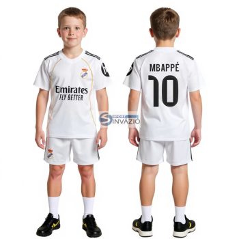   Új-2026-os Mbappe 10 Real Madrid Replika gyerek mez szett