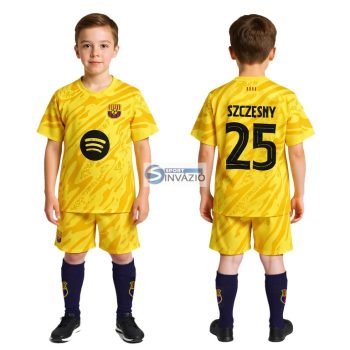 SZCZĘSNY 25 Barcelona kapus gyerek mez szett+sportszár