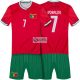 Új 2026-Ronaldo 7 Portugál válogatott Replika gyerek mez szett