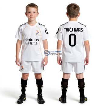 Saját névvel-számmal Real Madrid Replika gyerek mez szett+sportszár