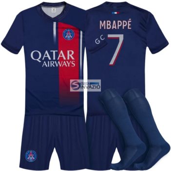 2023/24 szezon Mbappe 7 PSG Hazai Replika gyerek mez szett+sportszár