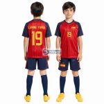   2026-Világbajnokság Lamine Yamal 19 Spanyol válogatott Replika gyerek mez szett+sportszár