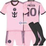   2024/25 Inter Miami Messi 10 Replika hazai gyerek mez szett+sportszár