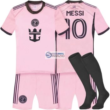 2024/25 Inter Miami Messi 10 Replika hazai gyerek mez szett+sportszár