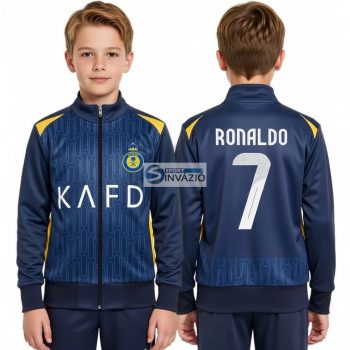 2026-os RONALDO 7 Al-Nassr Replika cipzáras futball melegítőfelső