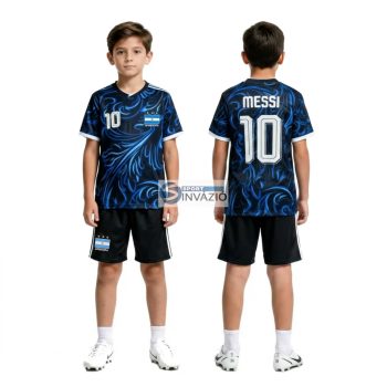  2026-Világbajnokság Messi 10 Argentín válogatott Idegenbeli Replika gyerek mez szett